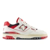 New Balance Unisex 550 In White/red/black