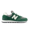 New Balance Unisex 574 In Green/white