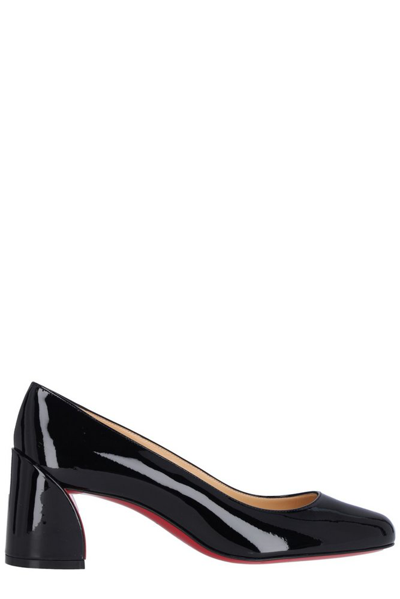 Christian Louboutin Miss Sab 55 Patent Leather Pumps In Black