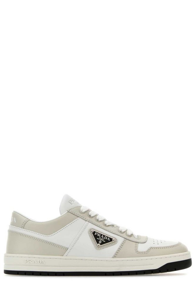 Prada Sneakers In Bianco+polvere