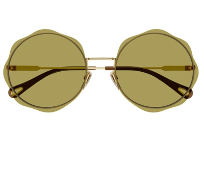 Chloé Honore Sunglasses In Gold