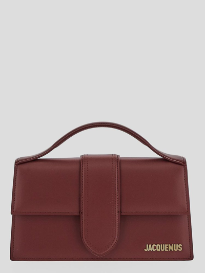 Jacquemus Burgundy 'le Grand Bambino' Bag In Red