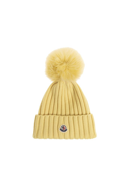 Moncler Pompom In Yellow