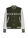 GIVENCHY GIVENCHY LOGO EMBROIDERED VARSITY BOMBER JACKET