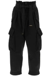 Pinko Straight-leg Pleated-edge Cargo Pants