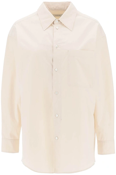 Lemaire Layered Cotton Shirt In Beige