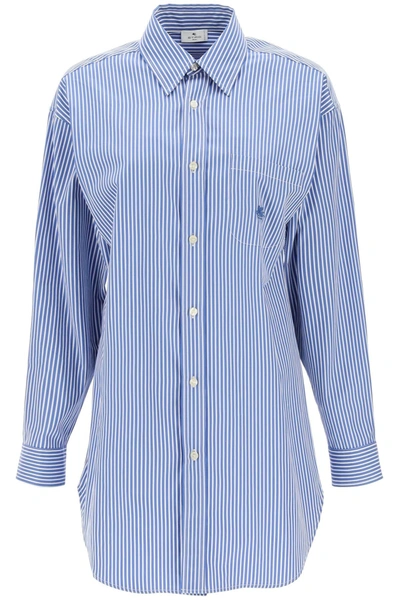 Etro Striped Shirt In Mixed Colours
