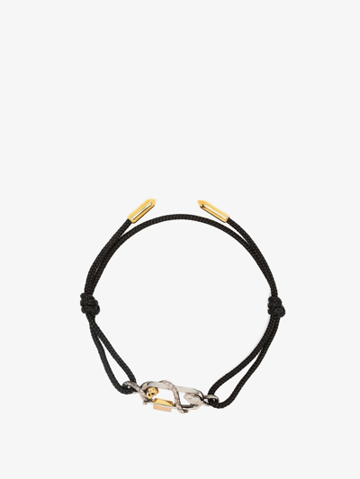 Alexander Mcqueen Man Bracelet Man Black Bracelets