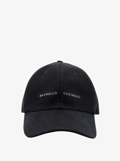 Brunello Cucinelli Man Hat Man Black Hats