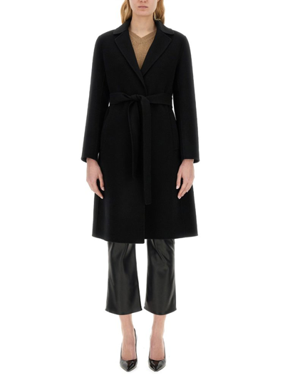 's Max Mara Pauline Belted Long In Black