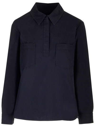 Apc A.p.c. Chest Pocket Long In Navy