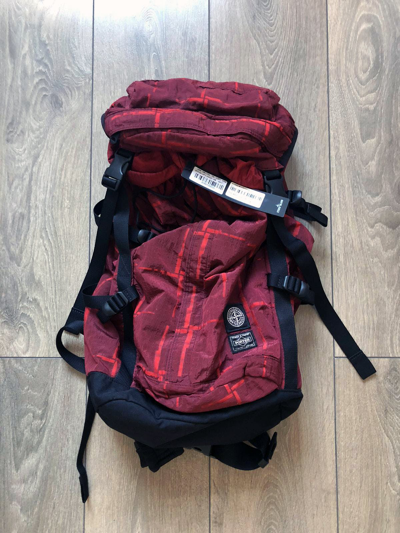 Pre-owned Porter X Stone Island Porter Backpack In Red