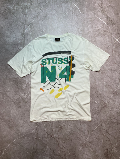 Pre-owned Stussy X Vintage Stussy T-shirt In White
