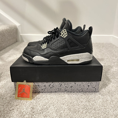 Pre-owned Jordan Brand Air Jordan 4 Retro “oreo” 2015 Shoes In Black
