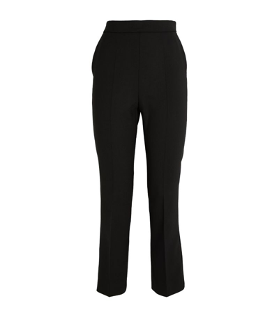 Max Mara Wool-blend Tailored Trousers In Black