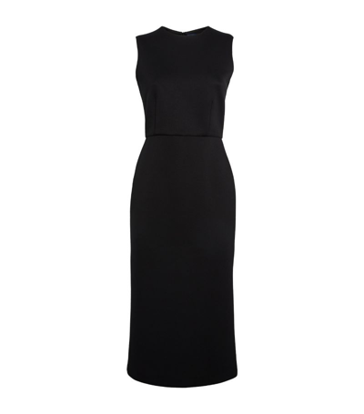 Max Mara Jersey Midi Dress In Black