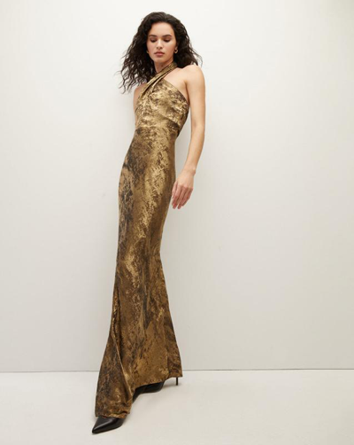 Veronica Beard Alberta Dress In Brass | ModeSens