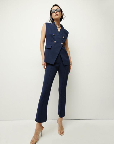 Veronica Beard Dell Trousers In Marine