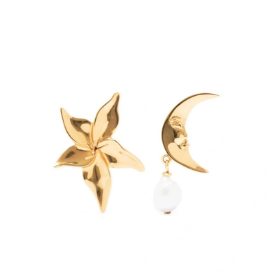 Alemais Hero Star & Moon Earrings In Gold