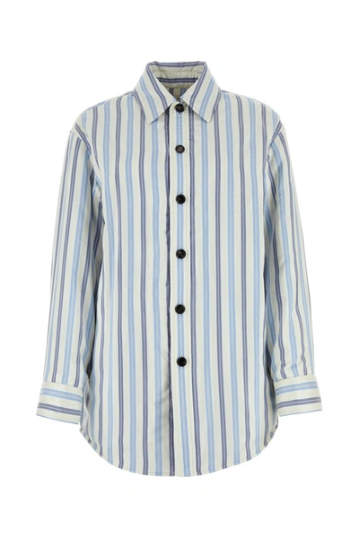 Bottega Veneta Multicolor Embroidered Oversize Padded Shirt