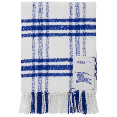 Burberry Scarves In White/blue