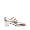Carel Paris Kina 40mm Metallic Leather Pumps