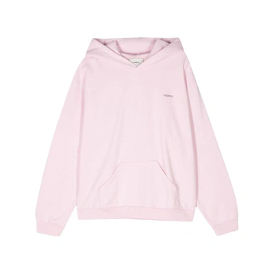 Coperni Logo-print Jersey Hoodie In Pink