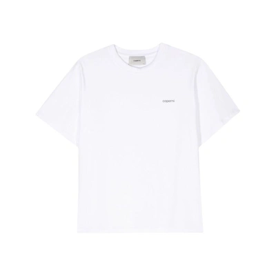 Coperni Logo-print Cotton T-shirt In White