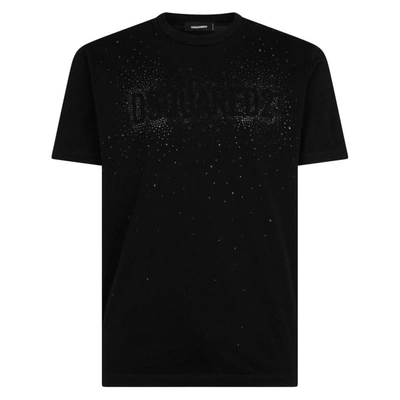 Dsquared2 Crystal Cool T-shirt In Black
