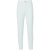 Elisabetta Franchi Logo-plaque Straigh-leg Trousers In Blue