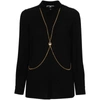 Elisabetta Franchi Body-chain Detail Shirt In Black