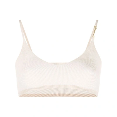 Le Haut Cuscinu Paneled Linen Bralette