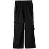 Jil Sander Black Oversize Cotton Trousers In Black