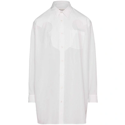 Maison Margiela Classic White Button-up Shirt With Subtle Stitching Details