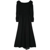 Max Mara Off The Shoulder Wool Dress In Black
