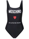 MOSCHINO MOSCHINO BLACK SWIMSUIT