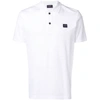 Paul & Shark Always Heritage Logo Pique Polo Shirt In White