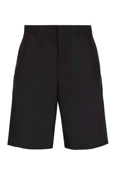 Prada Classic Chino Shorts In Black