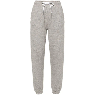Polo Ralph Lauren Tapered Jersey Track Pants In Grey