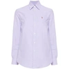 Polo Ralph Lauren Polo Pony-embroidered Cotton Shirt In Purple