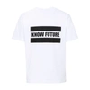 Sacai Slogan-print Cotton T-shirt In White