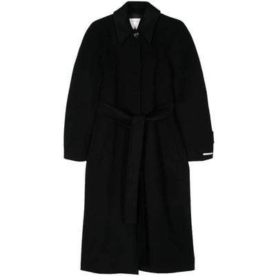 Sportmax Single Breasted Coat In Black