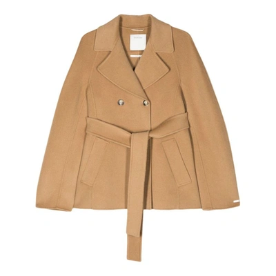 Sportmax Umano Coat In Neutrals