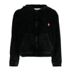 Alexander Wang T T By Alexander Wang Velour Sweatshirt In Black