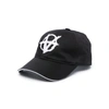 Vetements Double Anarchy-embroidered Cotton Cap In Black