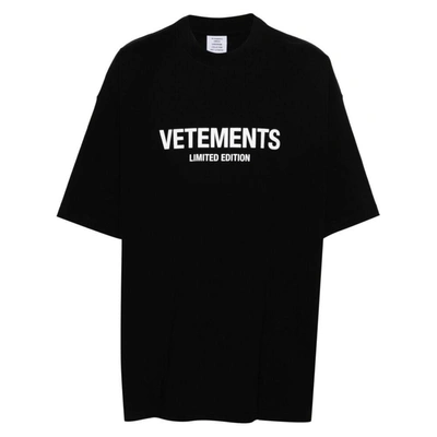 Vetements T-shirts In Black