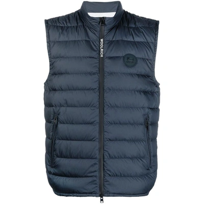 Woolrich Outwear Waistcoats In Blue