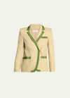 DRIES VAN NOTEN BESSIE TAPE TRIM BLAZER JACKET