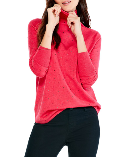 Nic + Zoe Nic+zoe Petite Vital Twinkle Sweater In Red