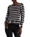 Nic + Zoe Nic+zoe Petites Chiffon Dot Top In Black